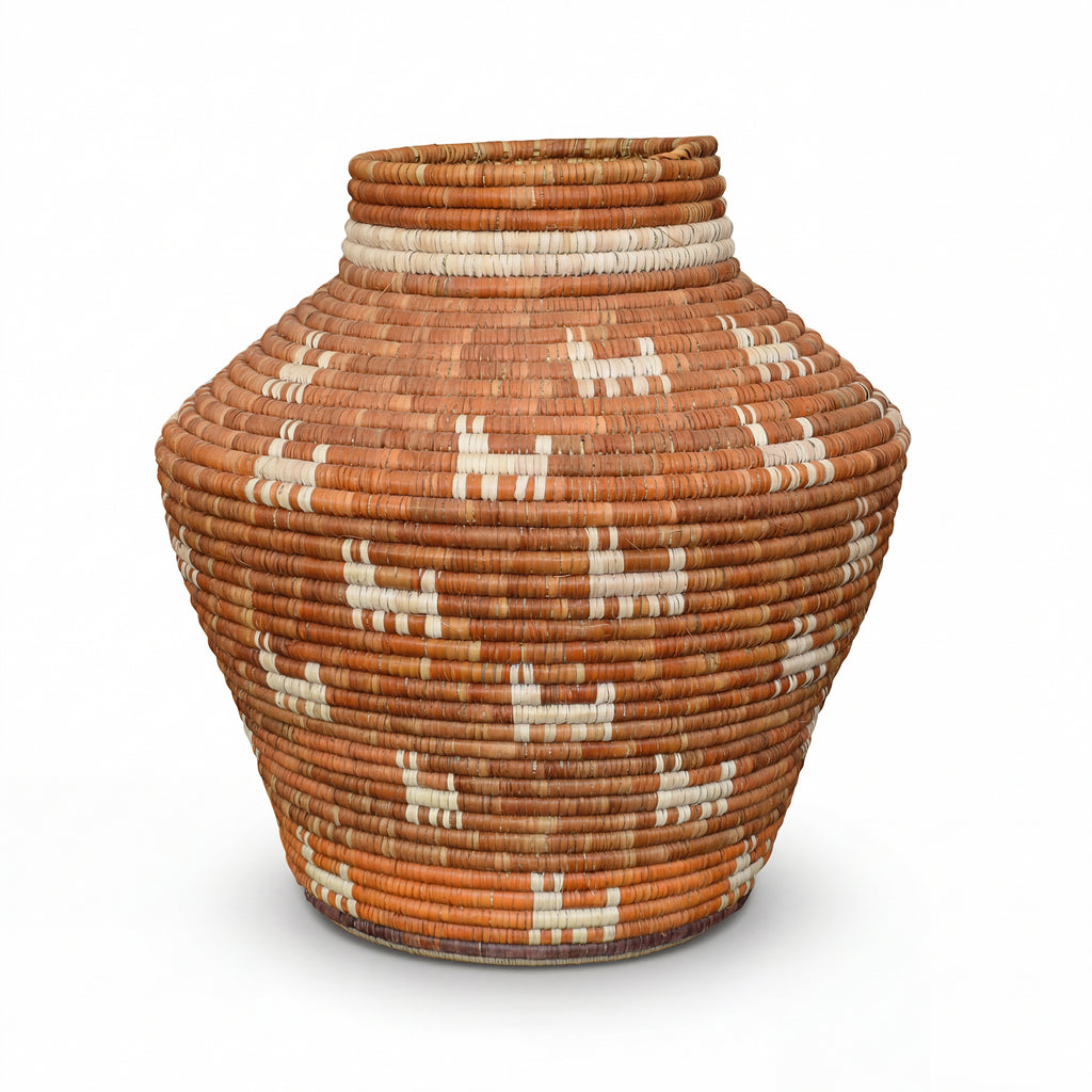 Rustic Terracotta Tribal Potter Vase