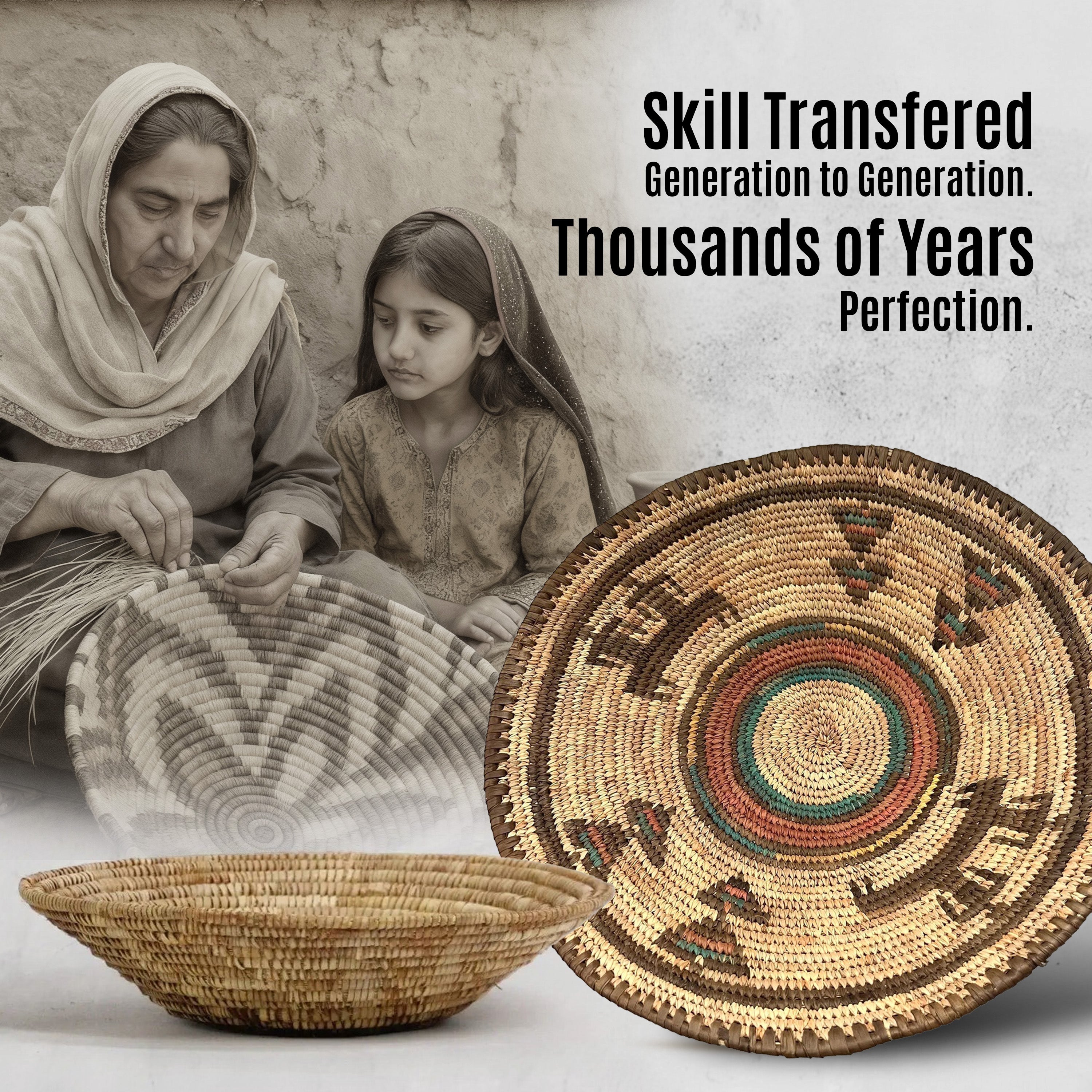 African Harmony Basket 14-inch BSK-150-15