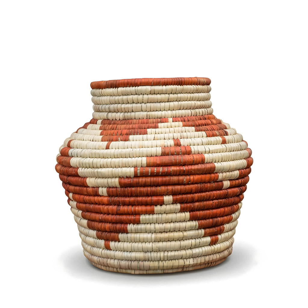 Terracotta Waves Potter Vase