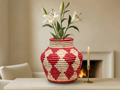 Cherry Diamond Potter Vase