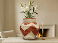 Terracotta Waves Potter Vase