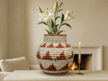 Terracotta Arrow Chevron Potter Vase