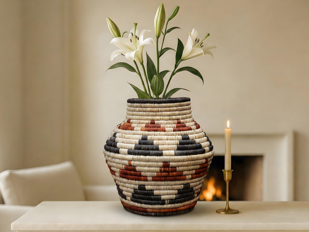 Zoned Diamond Potter Vase