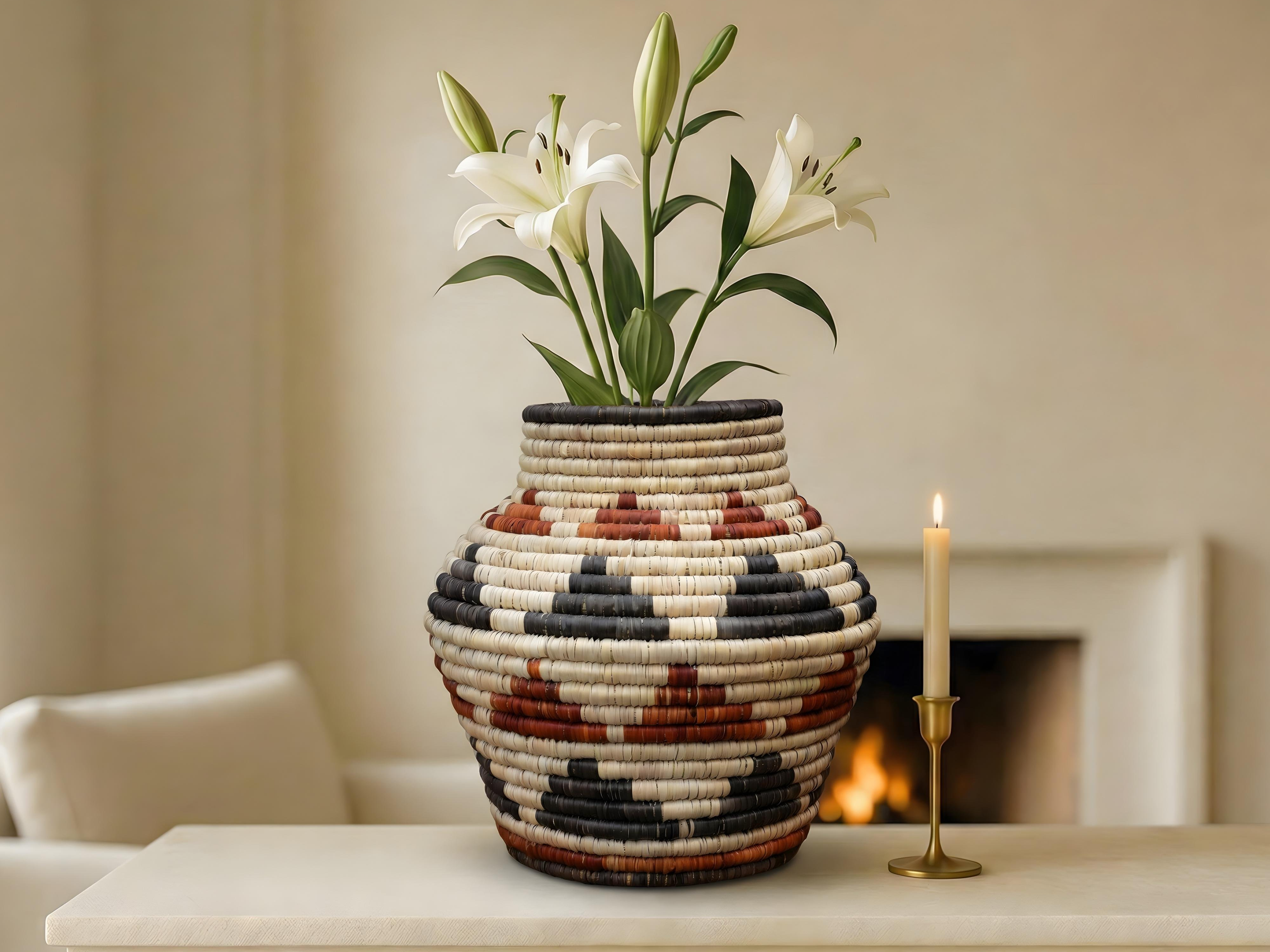 Zoned Diamond Potter Vase