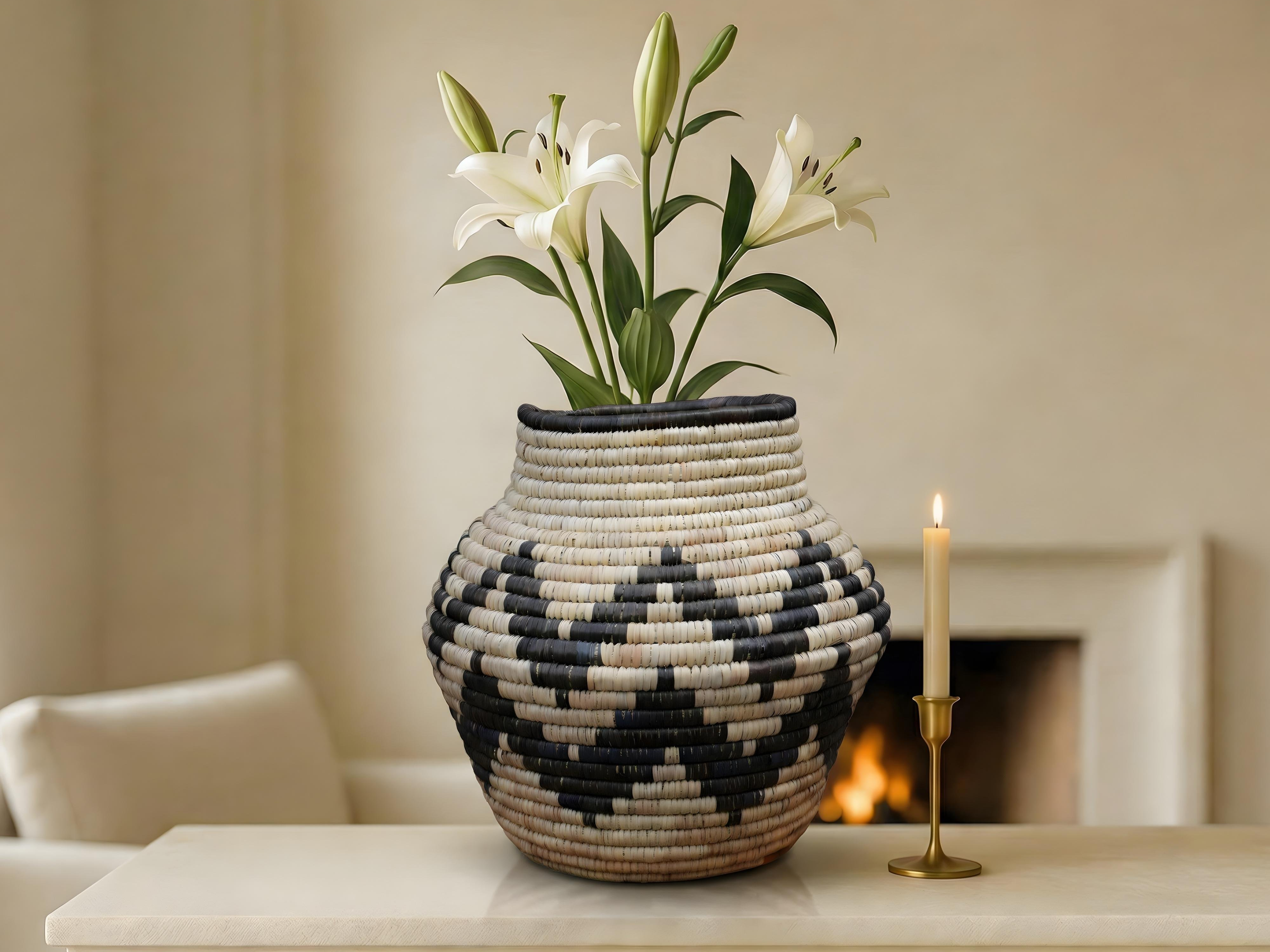 Diamond Frame Japandi Potter Vase