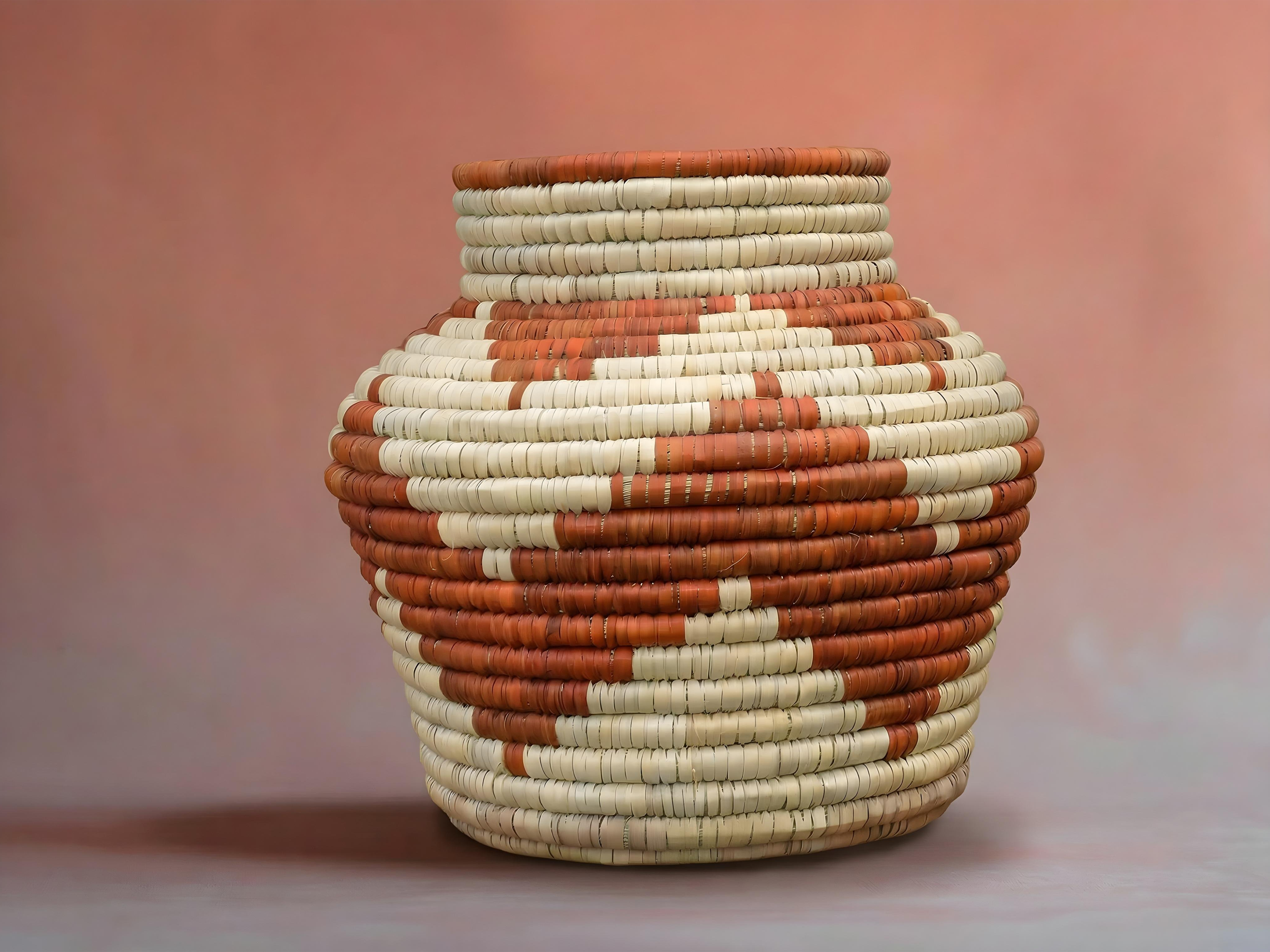 Terracotta Waves Potter Basket