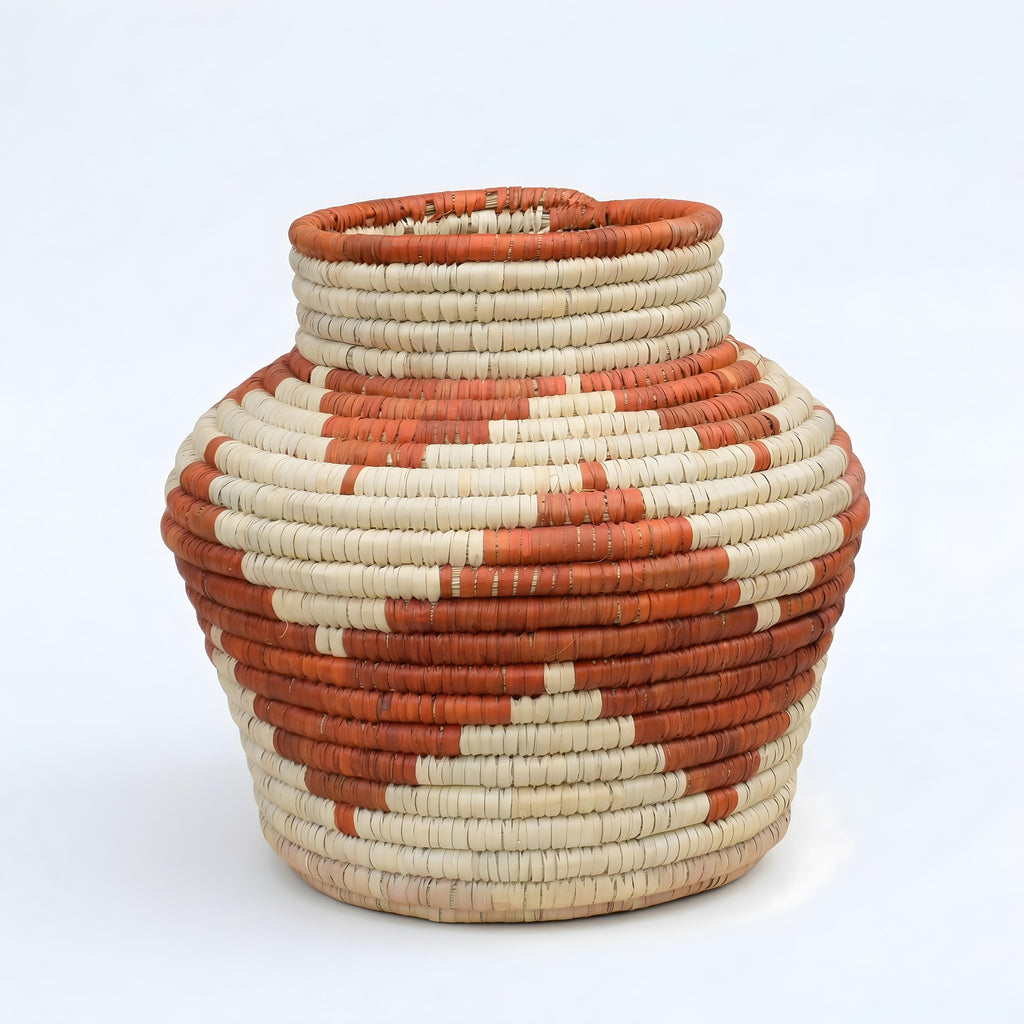 Terracotta Waves Potter Vase