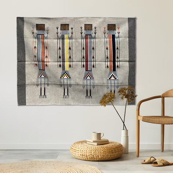 Premium Navajo Inspired Yei-Be-Chei Pictorial Rug