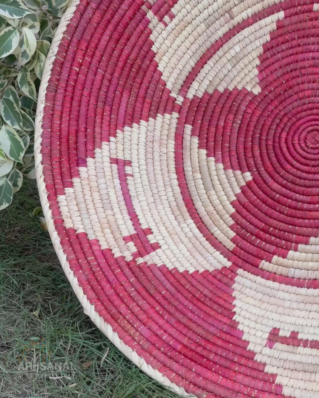 28" Dia Crimson Dogs Statement Wall Basket