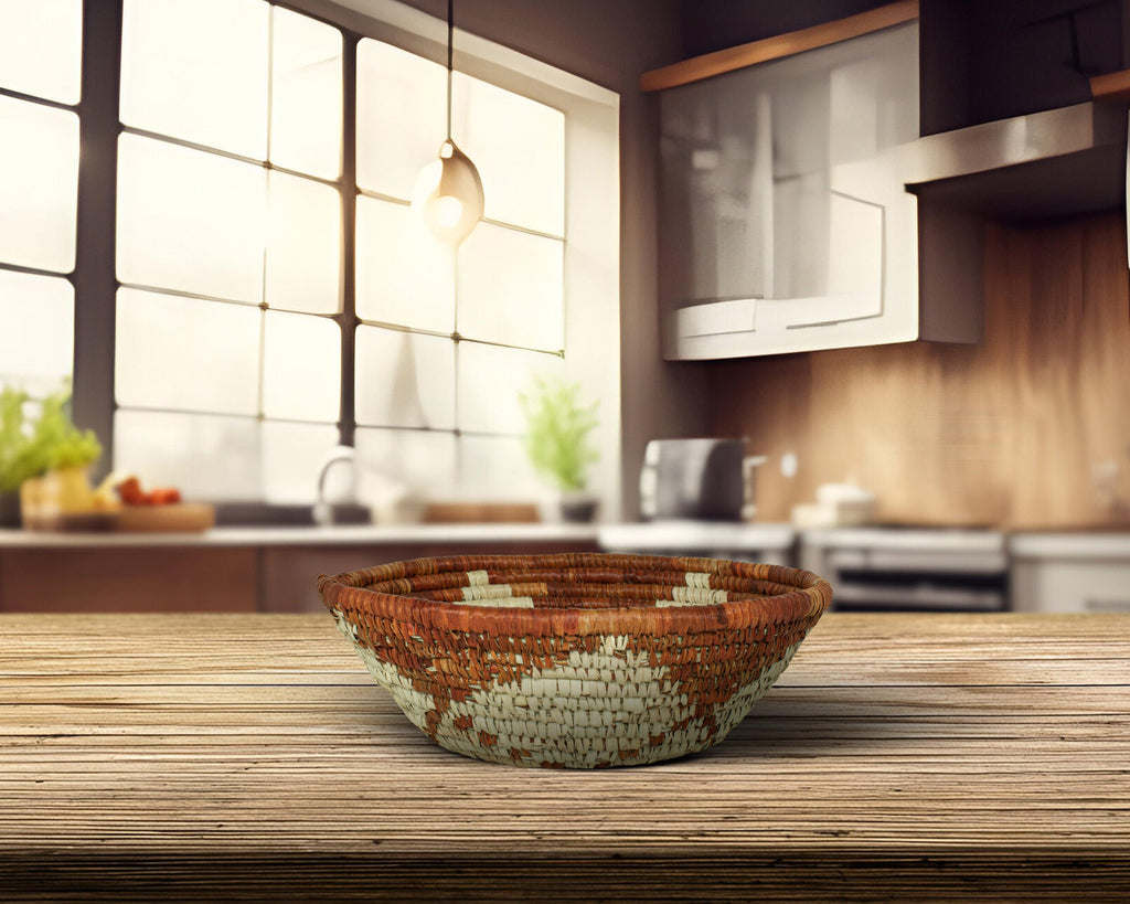 Astral Bloom Brown Bowl Basket 8-inch LBW-423-7 A