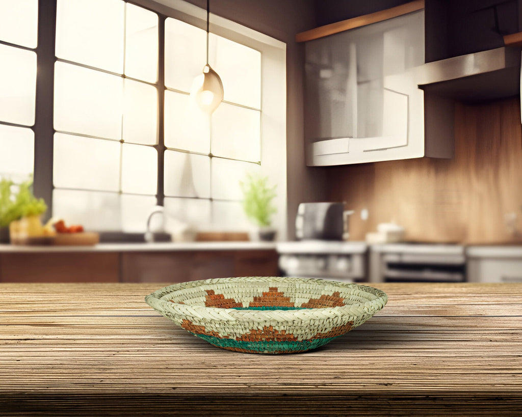 Cinder Weaver Brown Bowl Basket 8-inch LBW-413-7