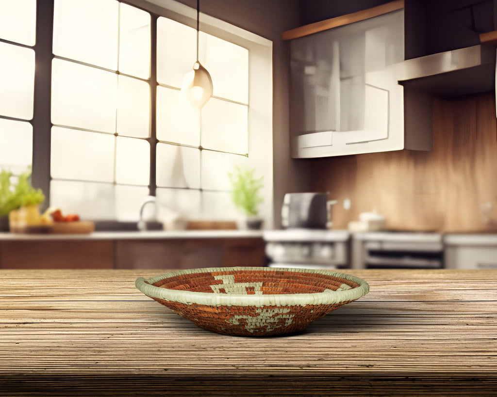 Pictograph Red Bowl Basket 8-inch LBW-418-7