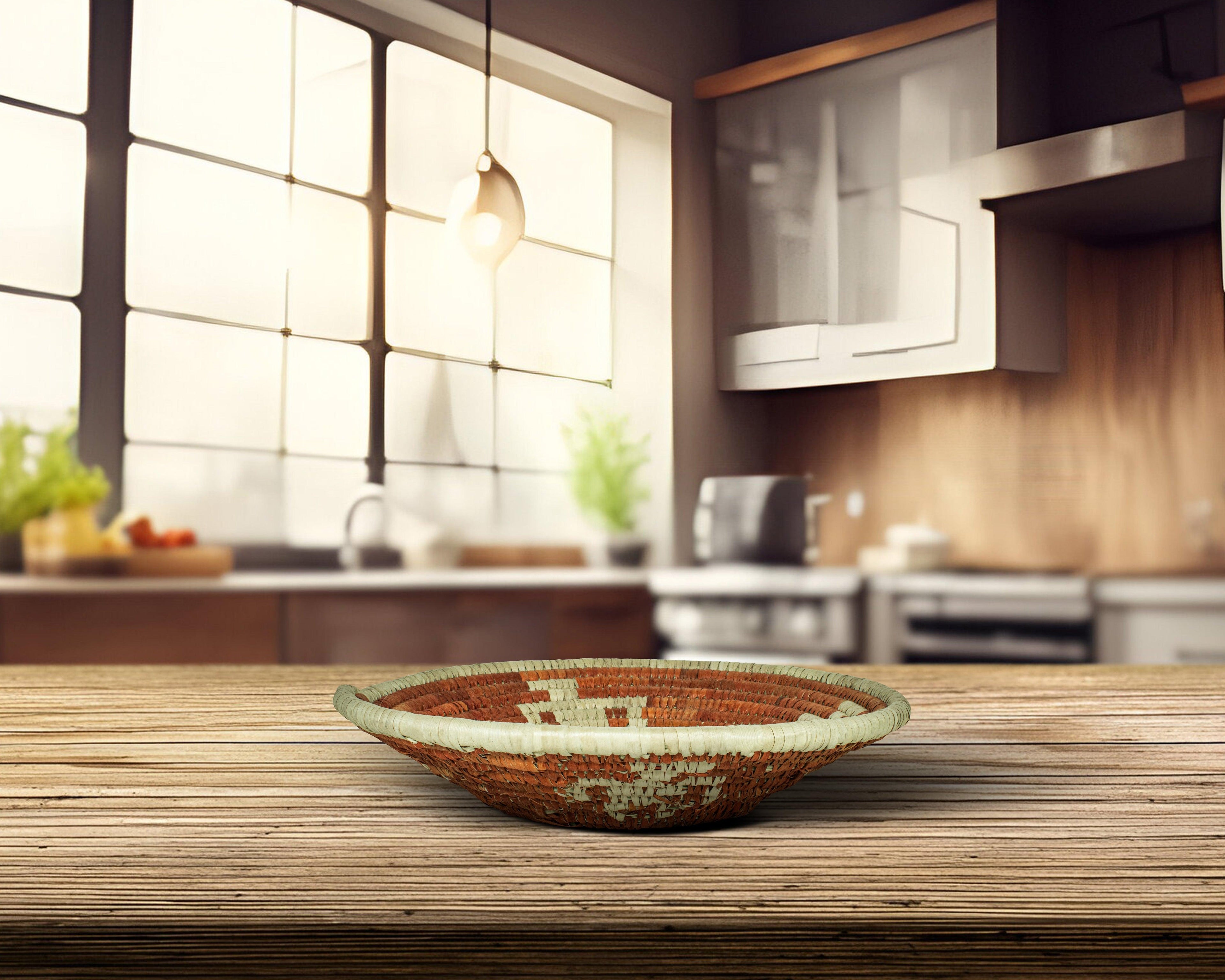 Pictograph Red Bowl Basket 8-inch LBW-418-7