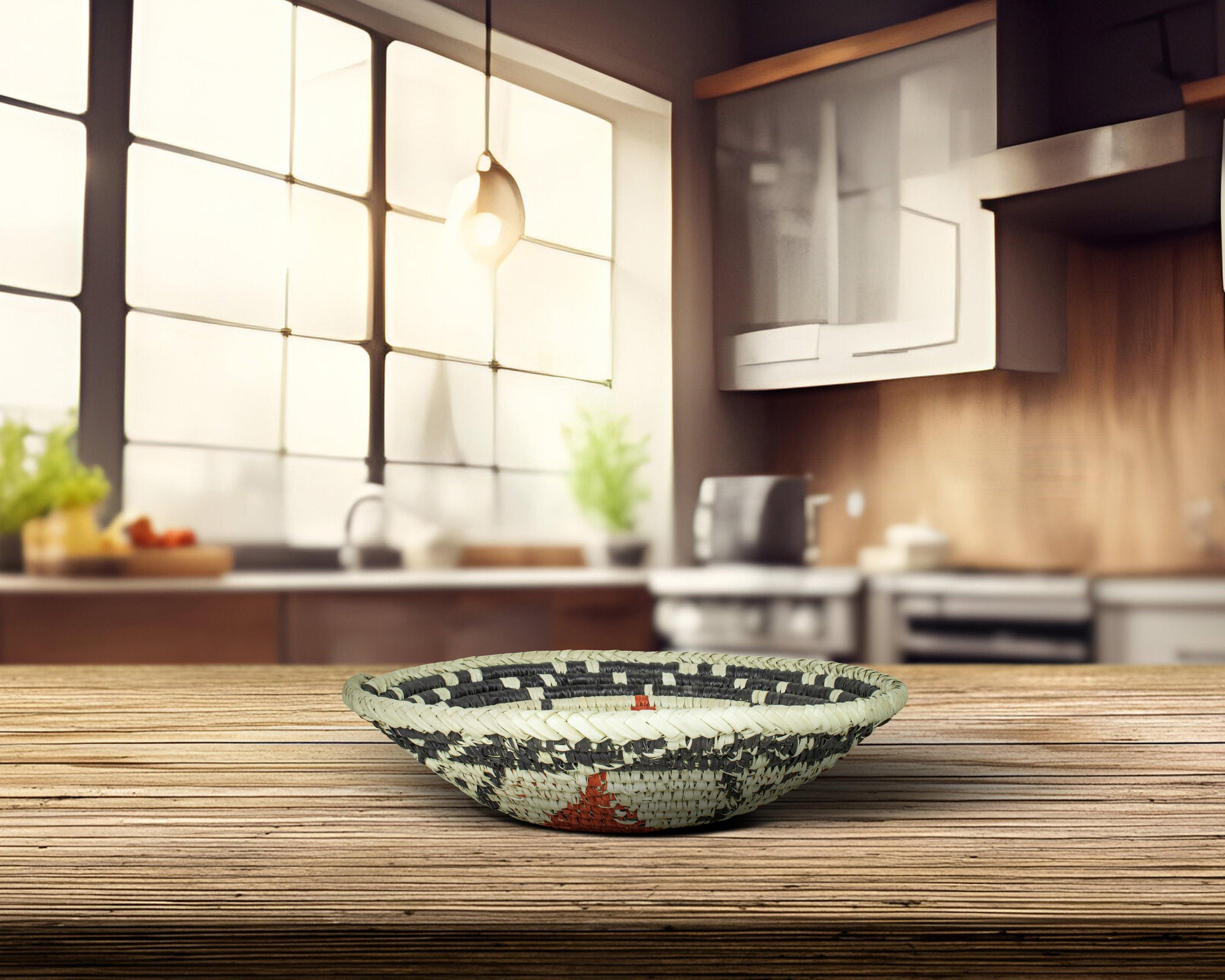 Starburst Brown Bowl Basket 8-inch LBW-412-7