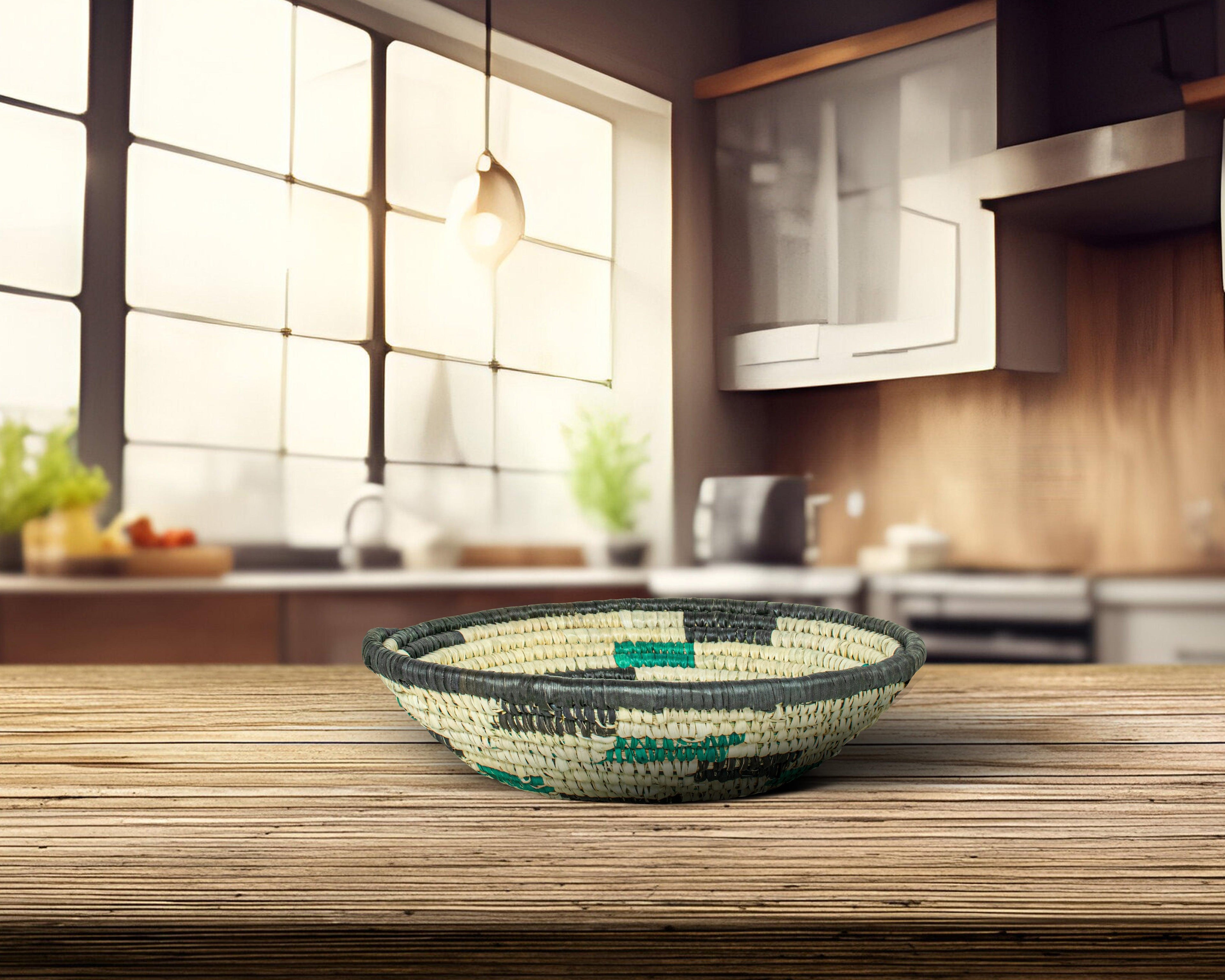 Spiral Maze Black Bowl Basket 8-inch LBW-403-7 C