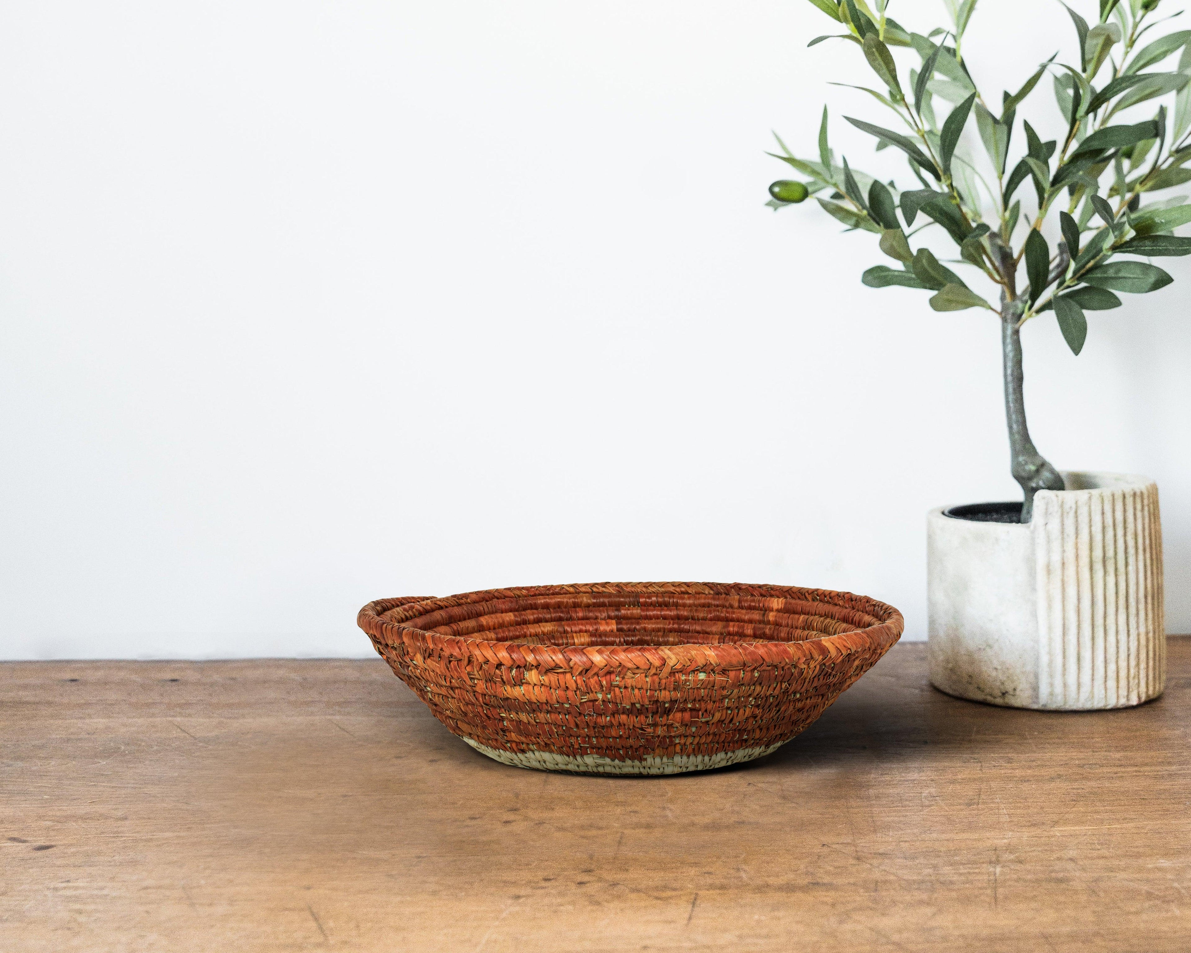 Terraluna Brown Bowl Basket 8-inch LBW-433-7 B