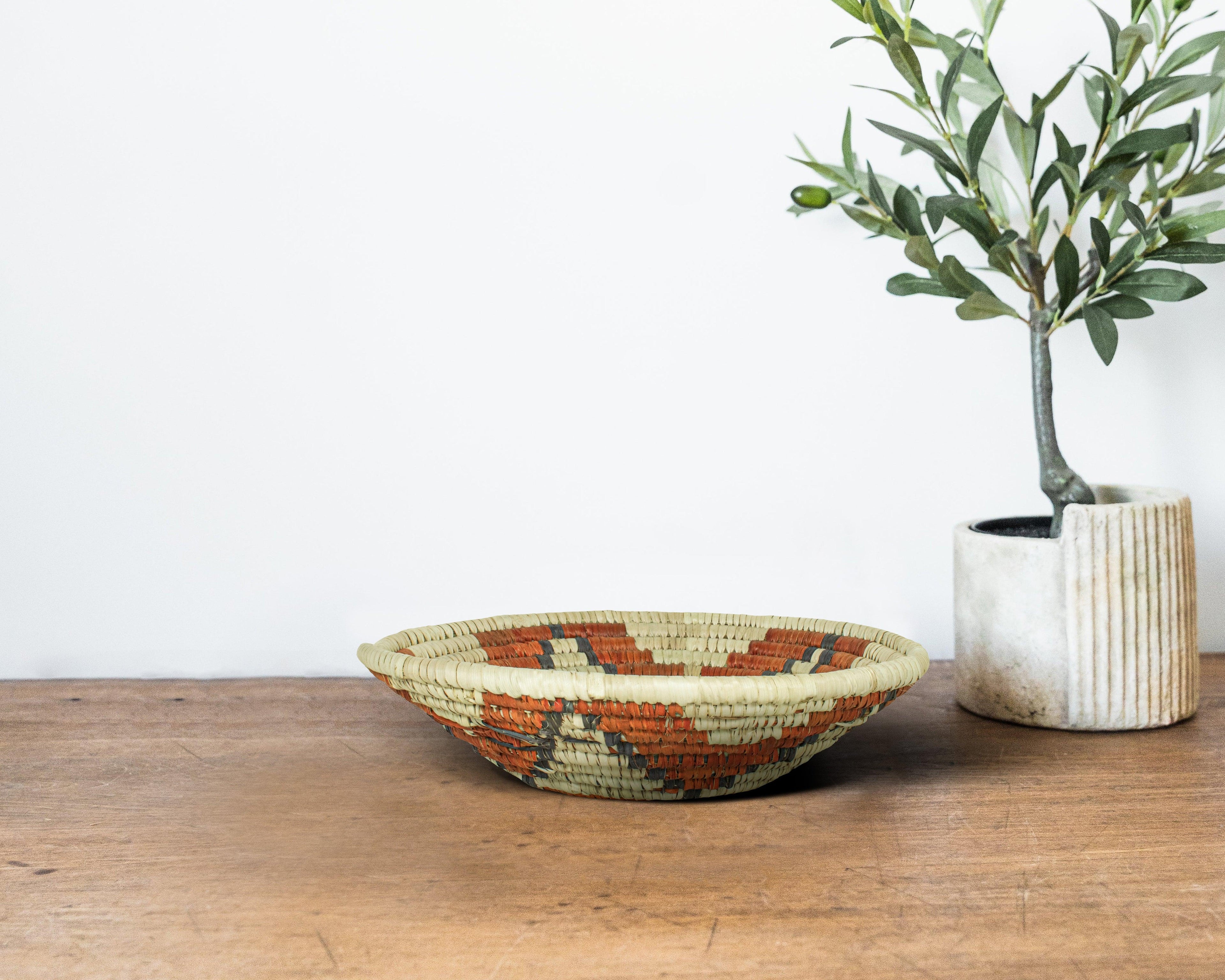 Bloomwheel Brown Bowl Basket 8-inch LBW-448-7