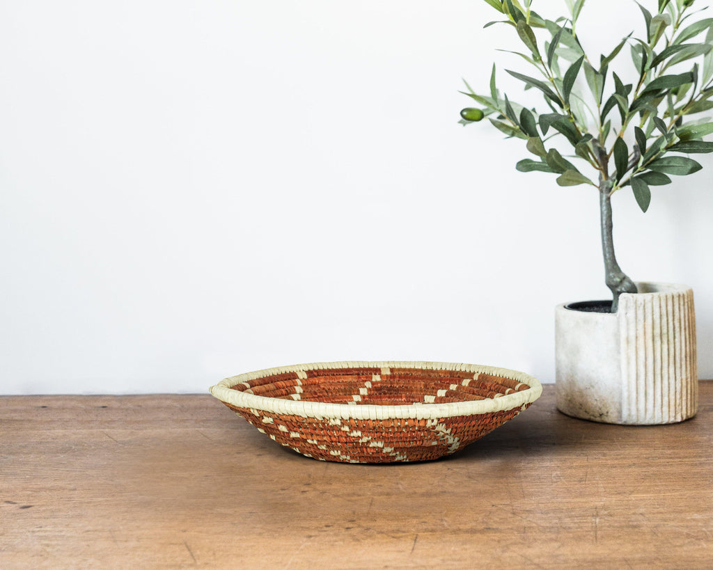 Spira Brown Bowl Basket 8-inch LBW-440-7 A