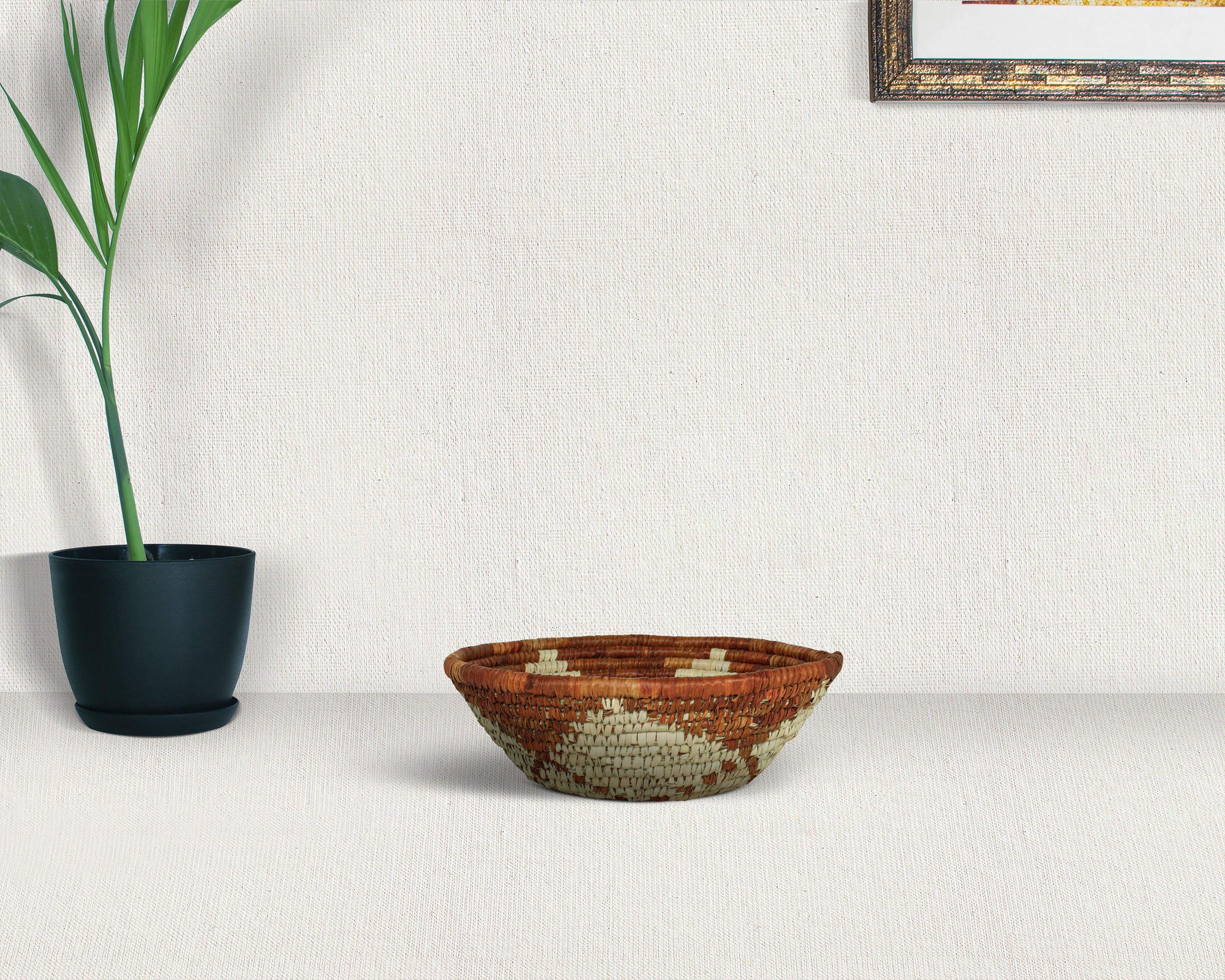 Astral Bloom Brown Bowl Basket 8-inch LBW-423-7 A