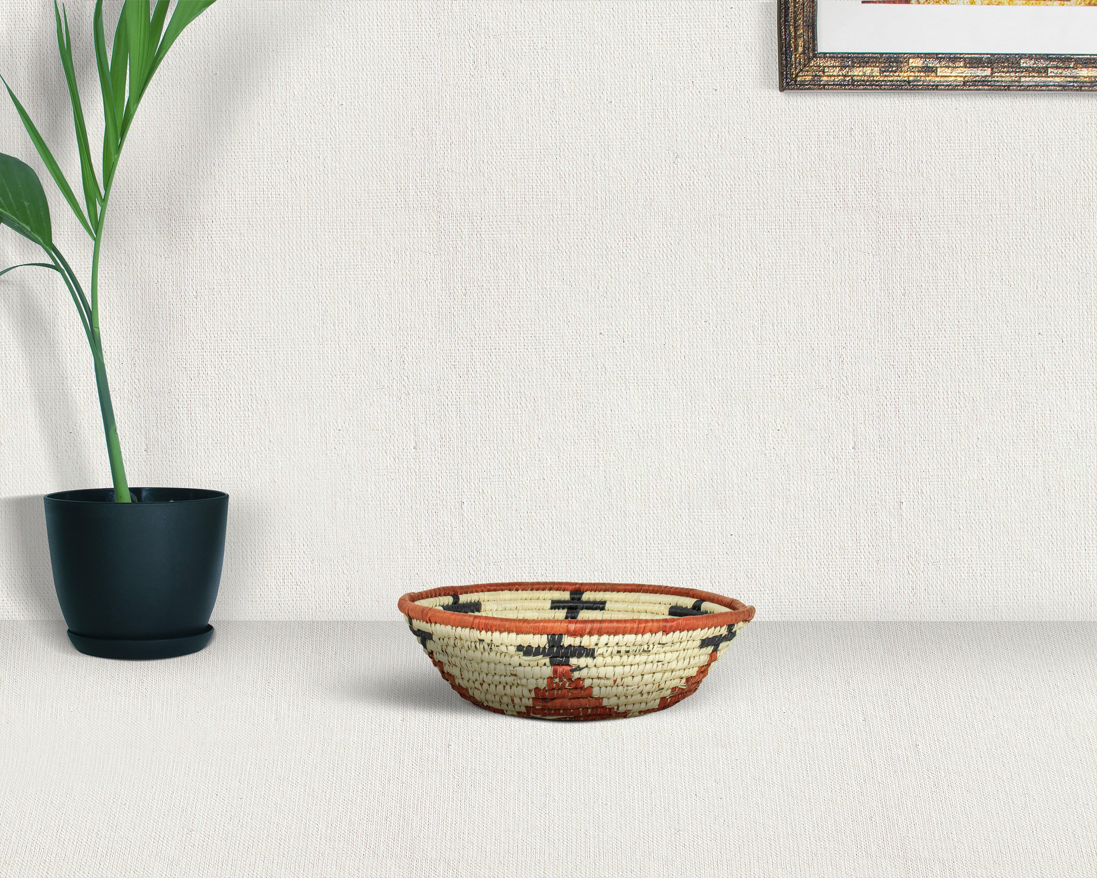 Luminary Brown Bowl Basket 8-inch LBW-432-7 B