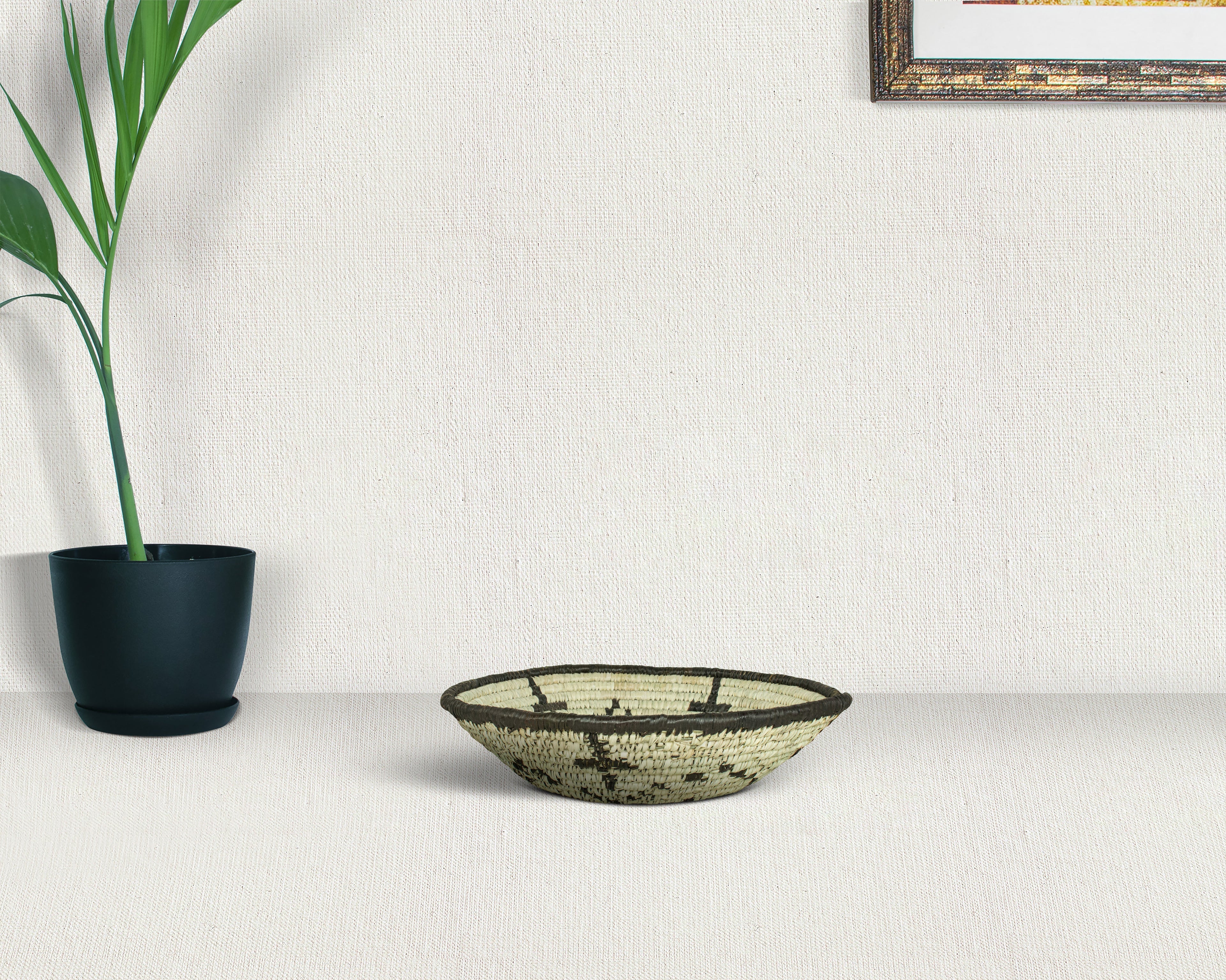 Sageblossom Black Bowl Basket 8-inch LBW-457-7