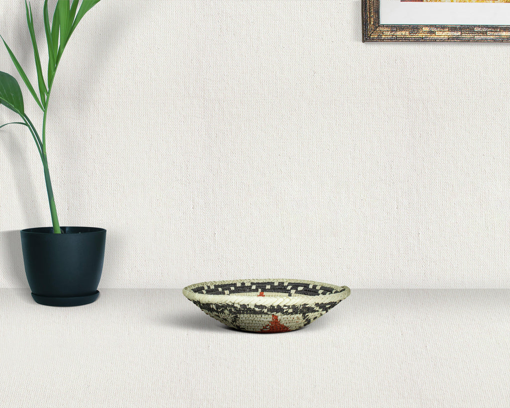 Starburst Brown Bowl Basket 8-inch LBW-412-7