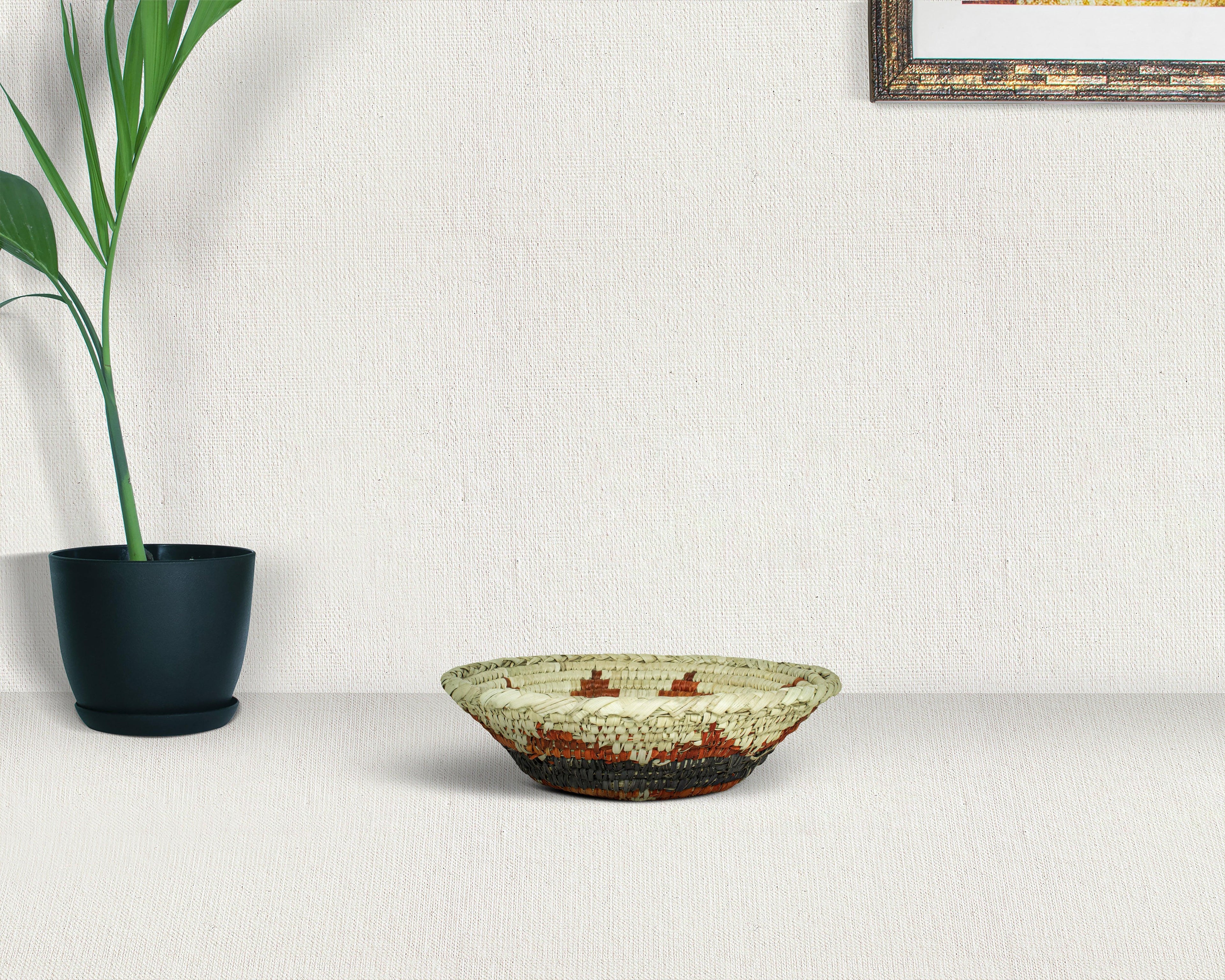 Desert Sun Red Bowl Basket 8-inch LBW-414-7