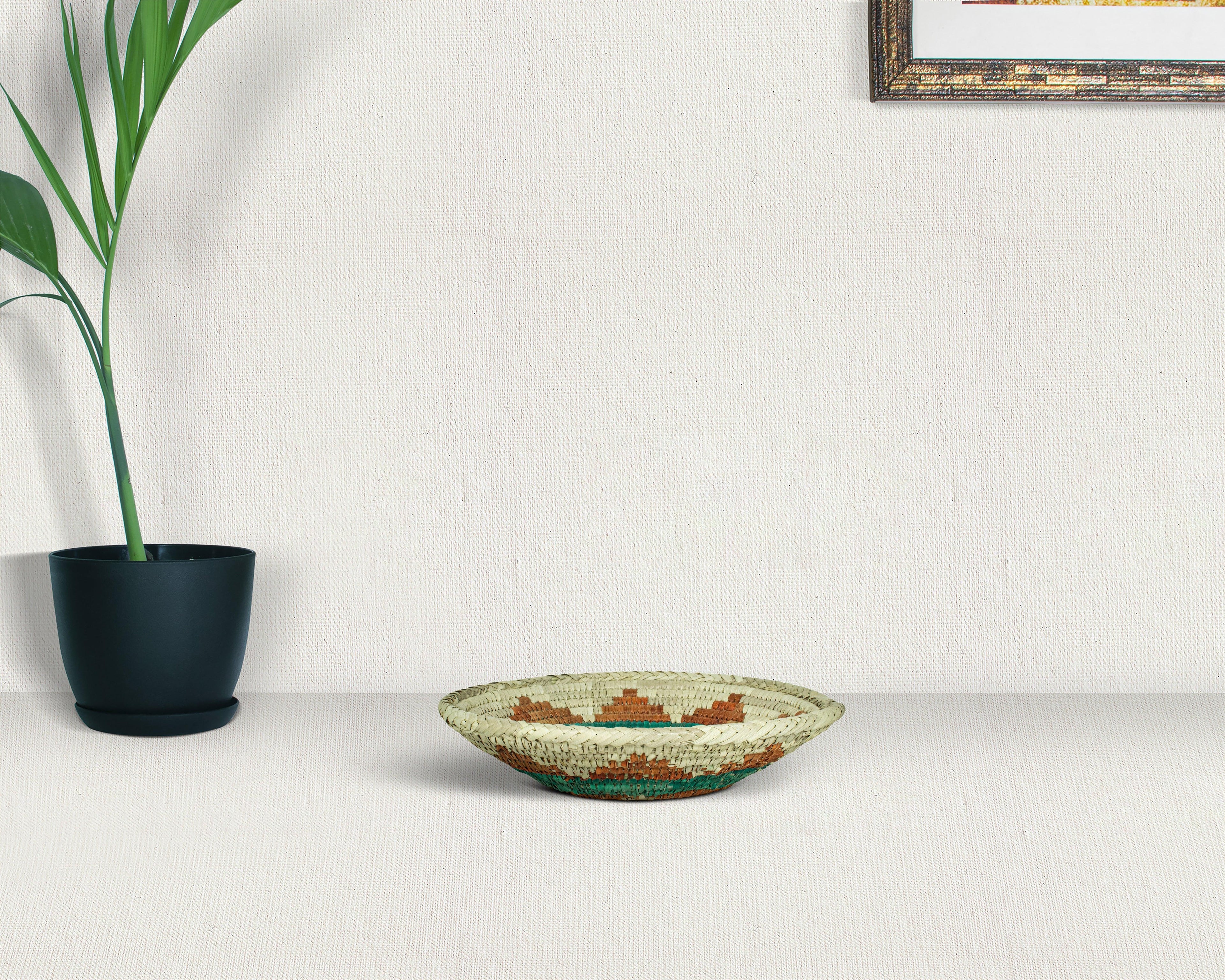 Cinder Weaver Brown Bowl Basket 8-inch LBW-413-7