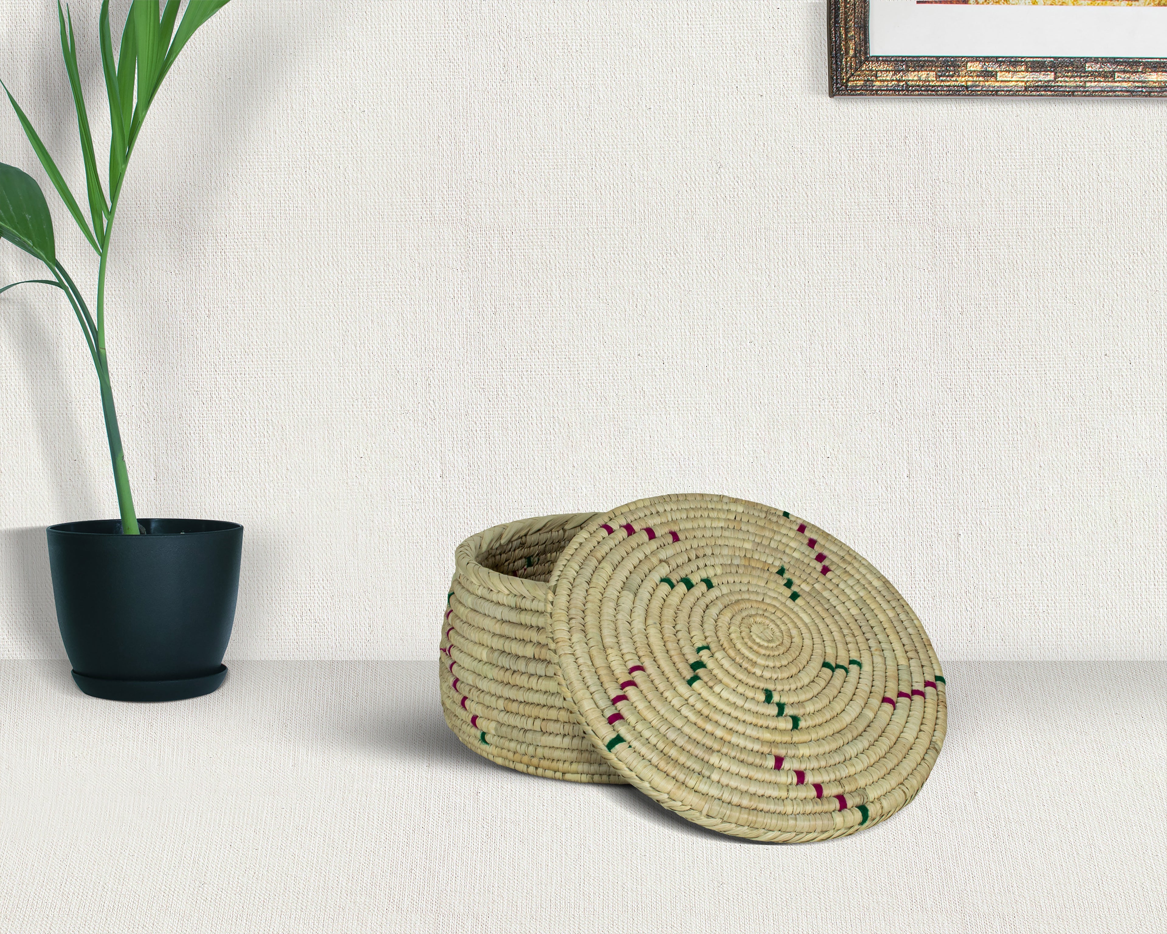 Natural Woolen Lid Basket PR-624-10