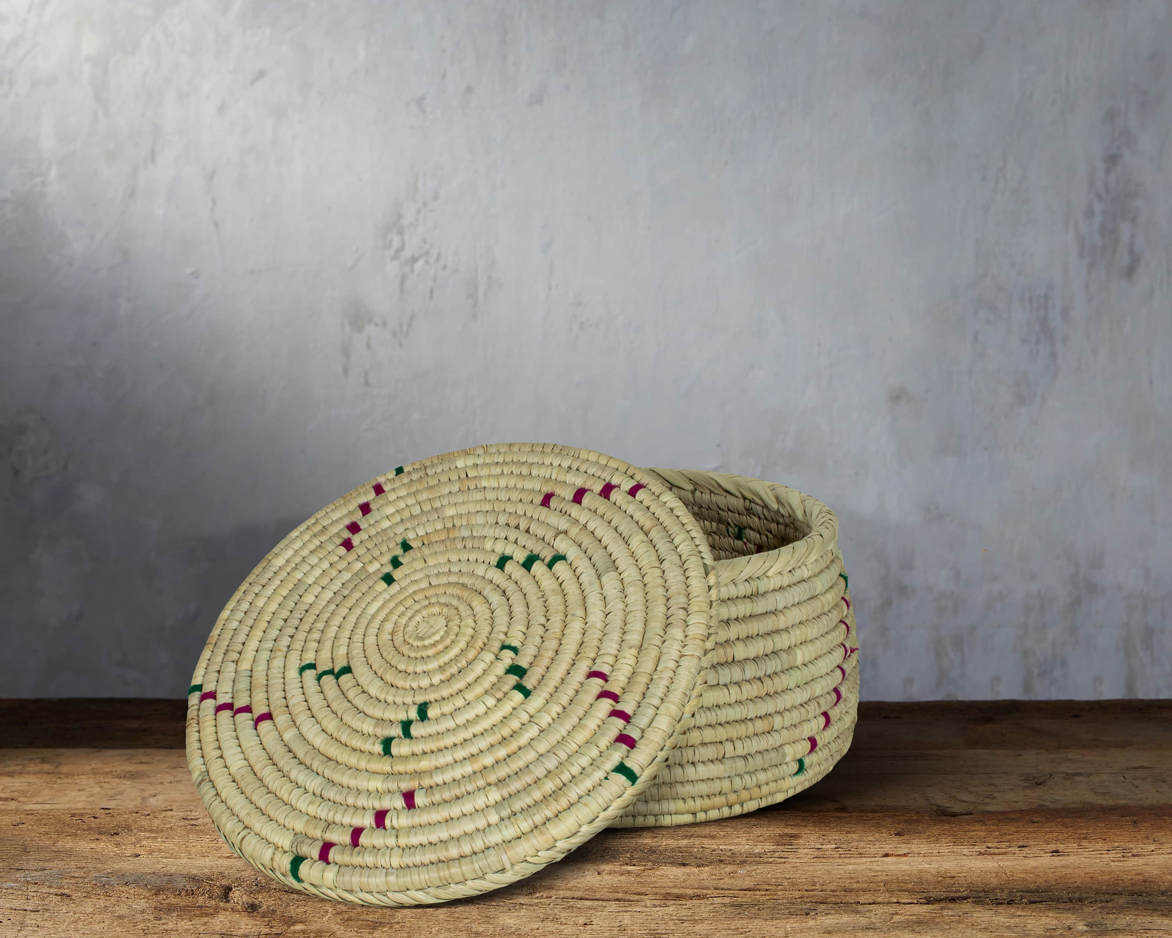 Natural Woolen Lid Basket PR-624-10